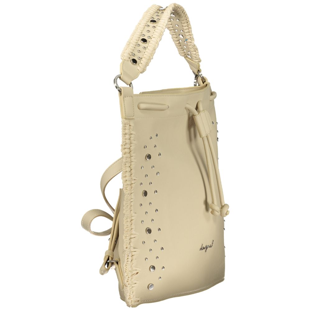 Desigual Damenrucksack aus weißem Polyurethan