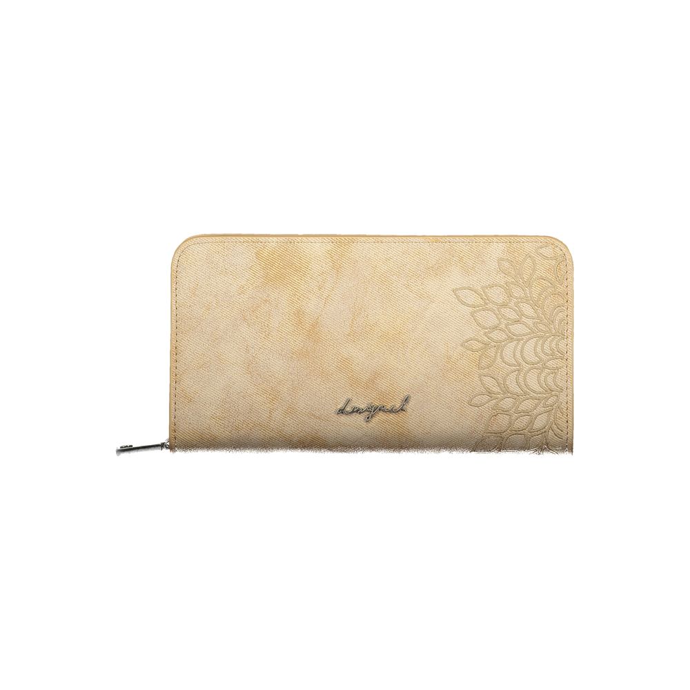 Desigual Beige Polyurethane Damen Geldbörse
