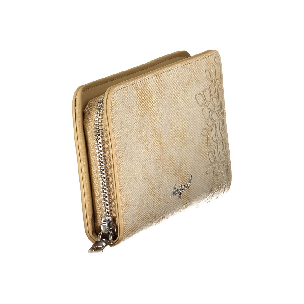 Desigual Beige Polyurethane Damen Geldbörse