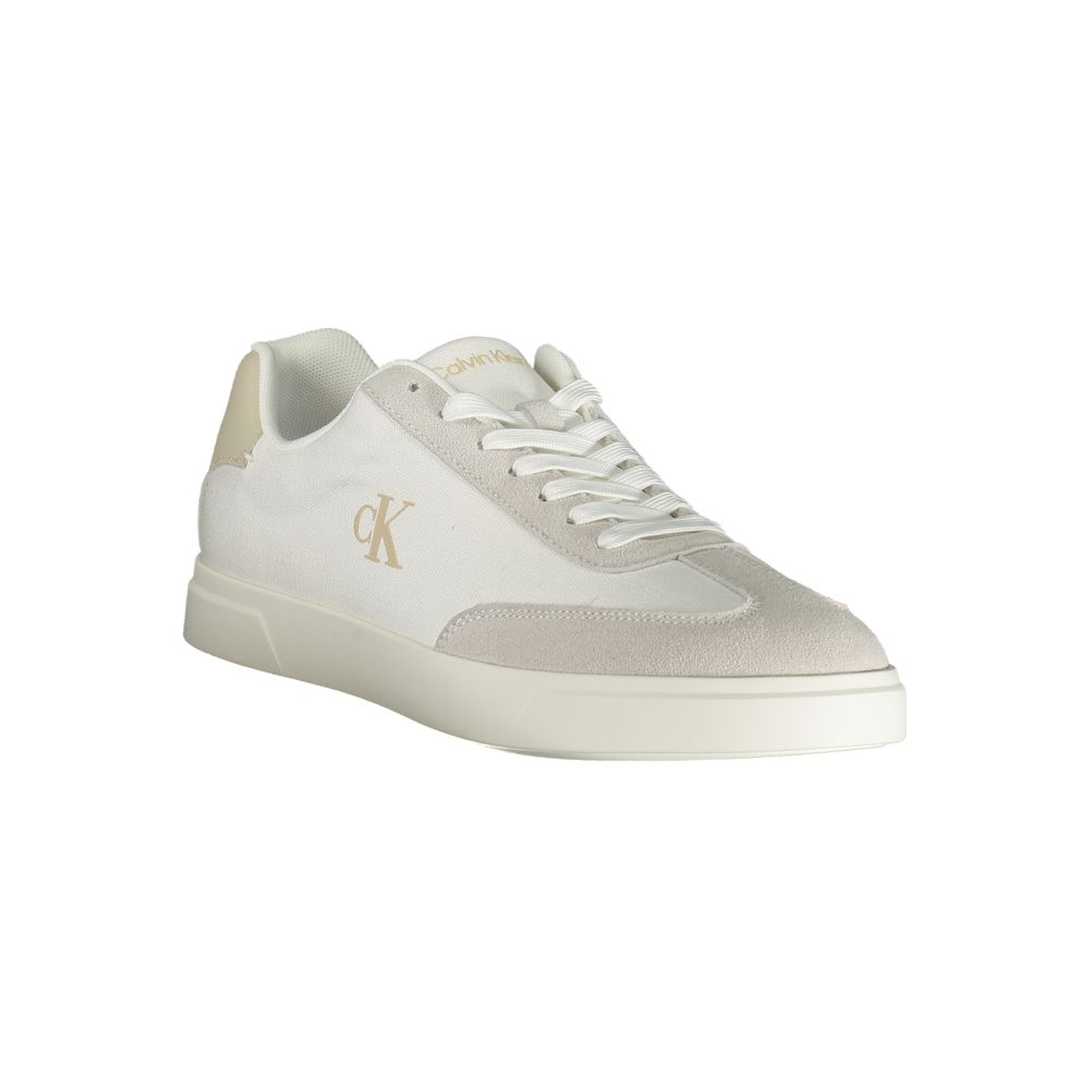 Calvin Klein Men's White Polyurethane Sneakers
