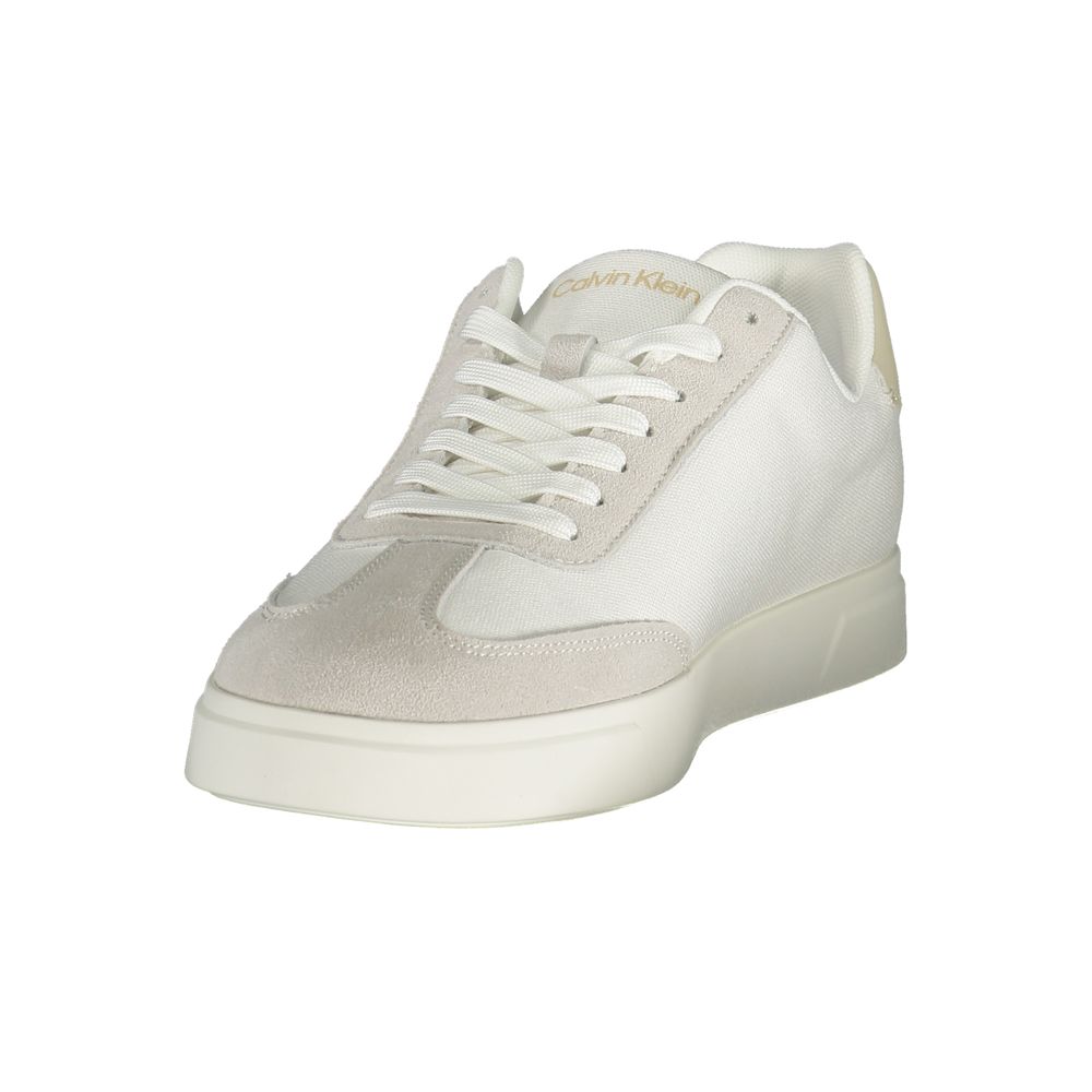 Calvin Klein Men's White Polyurethane Sneakers