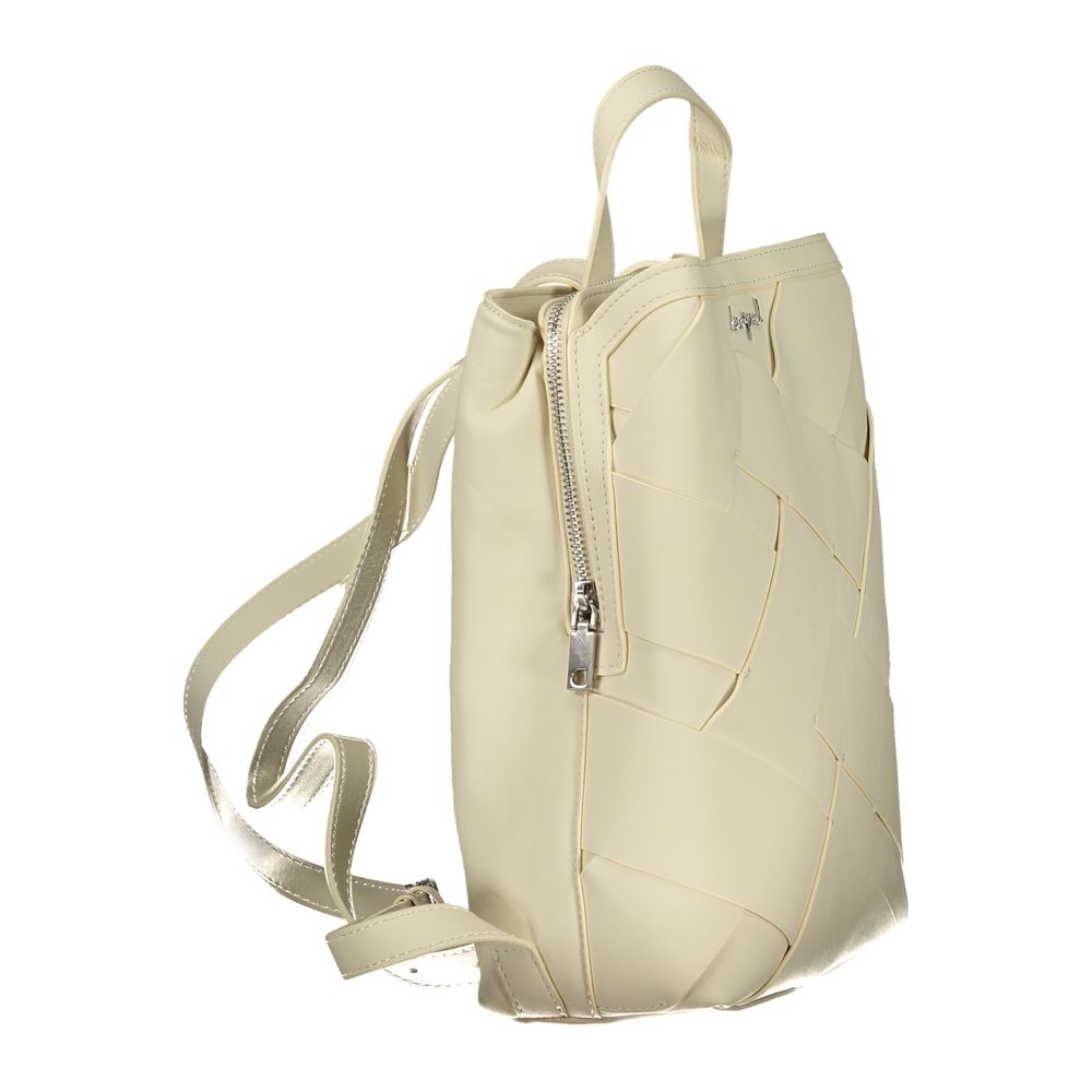 Desigual Weißer Damenrucksack aus Polyurethan