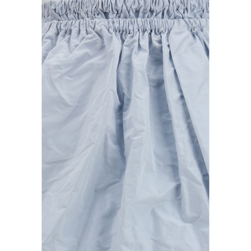 Prada Long Blue Silk Skirt