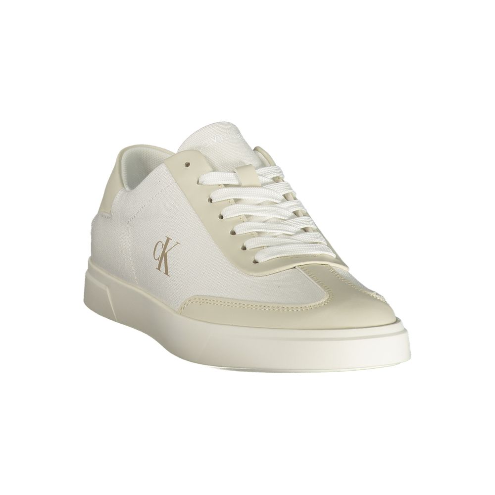 Calvin Klein White Polyester Sneakers for Athletic Occasions