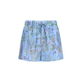 Gucci Blaue Seiden-Shorts