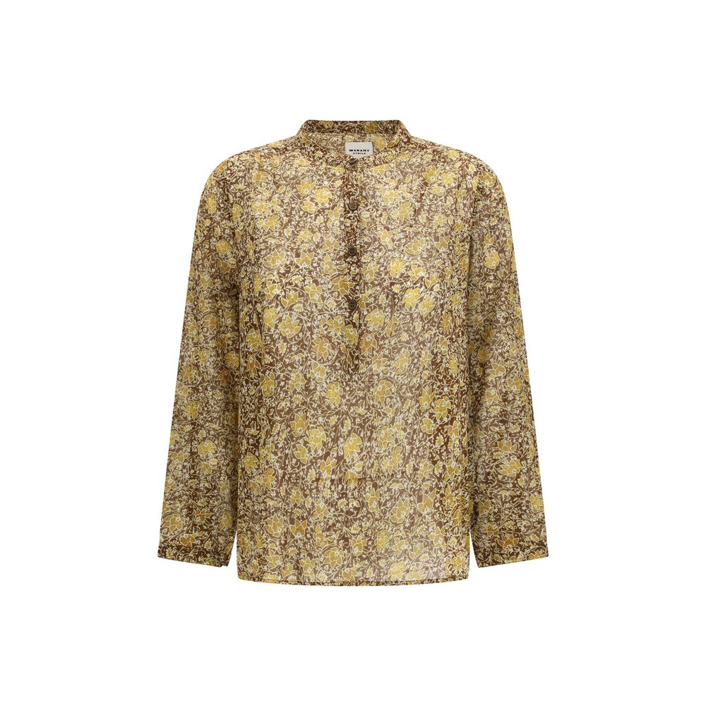 Marant Etoile Zweifarbige Baumwollbluse