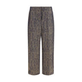 Giorgio Armani Brown Viscose Casual Trousers