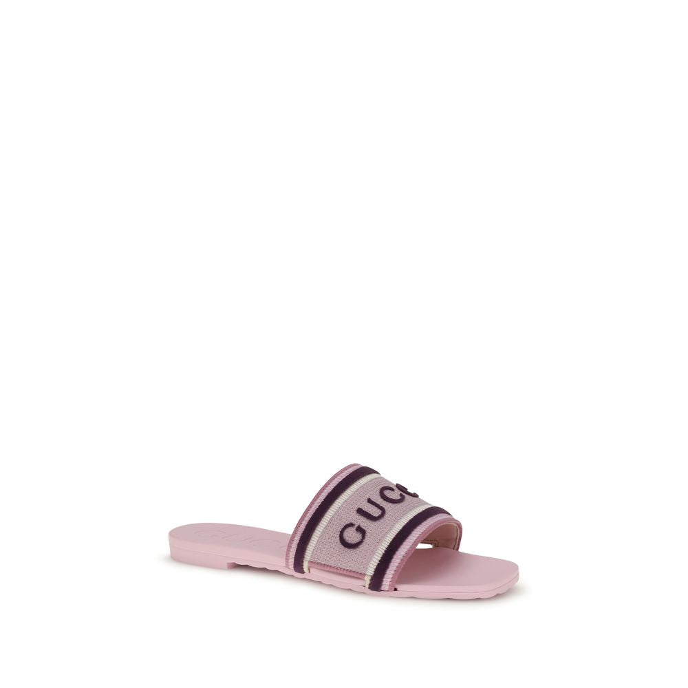Gucci Mehrfarbige Sandalen aus Baumwolle