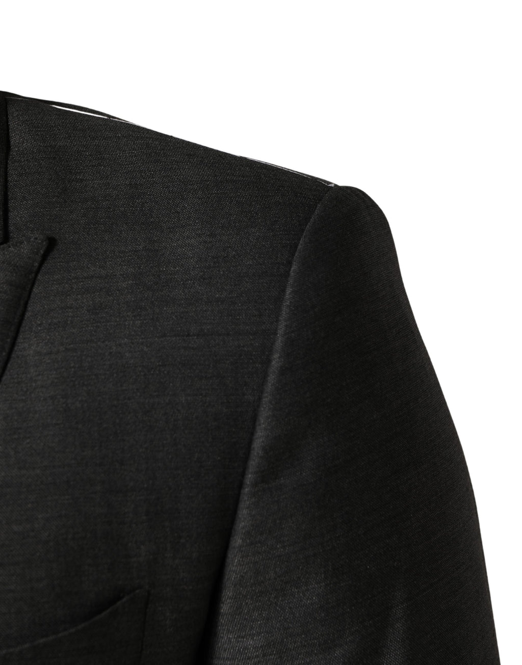 Dolce & Gabbana Dunkelgrauer Woll-Blazer im Slim Fit-Schnitt
