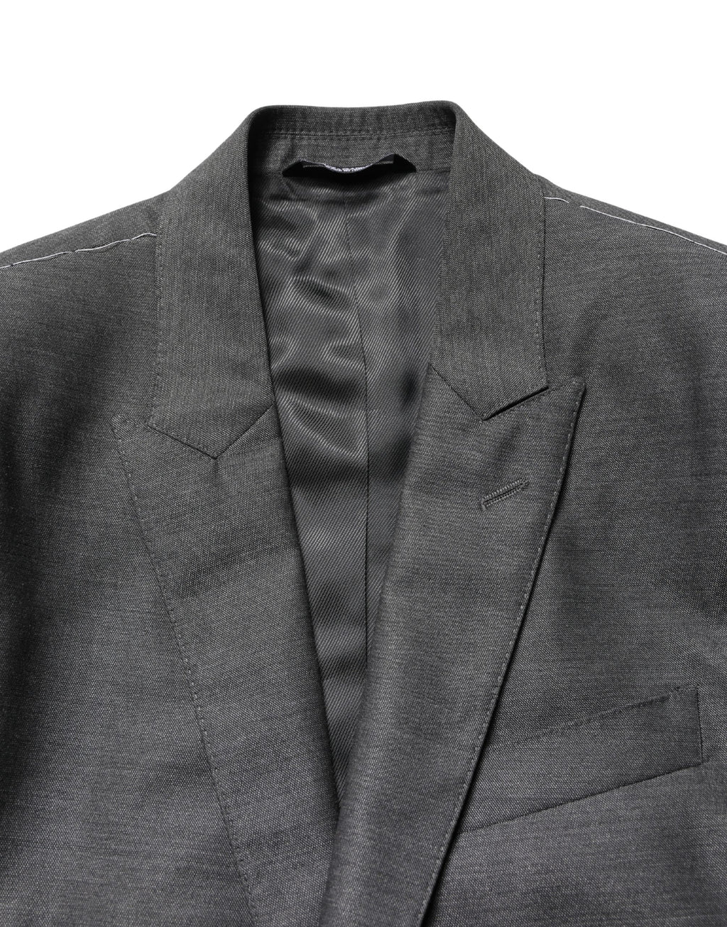 Dolce & Gabbana Dunkelgrauer Woll-Blazer im Slim Fit-Schnitt