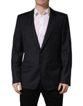 Dolce & Gabbana Schwarzer Woll-Blazer für Herren im Slim Fit