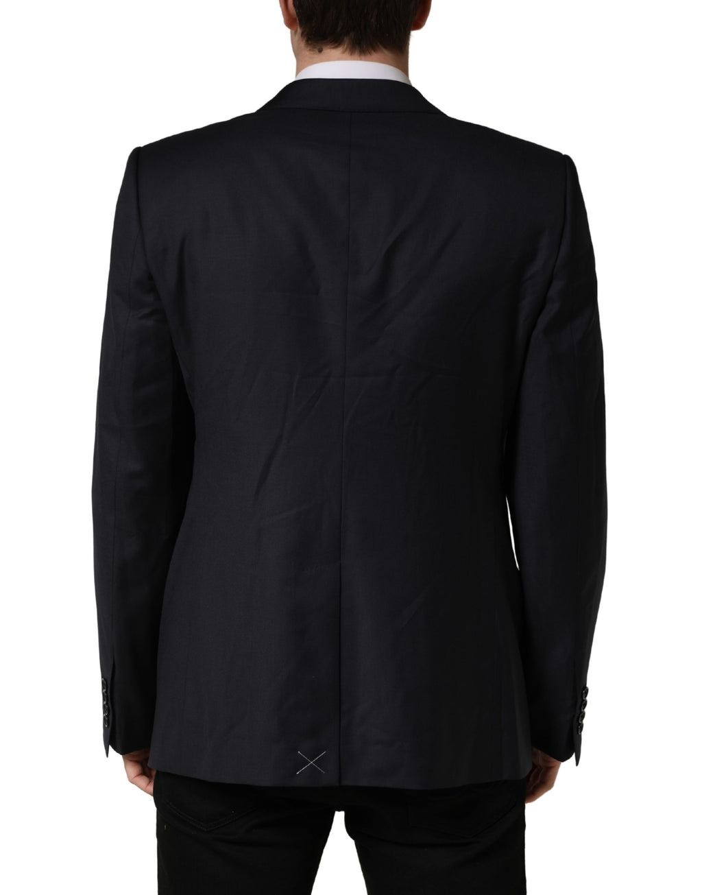 Dolce & Gabbana Schwarzer Woll-Blazer für Herren im Slim Fit