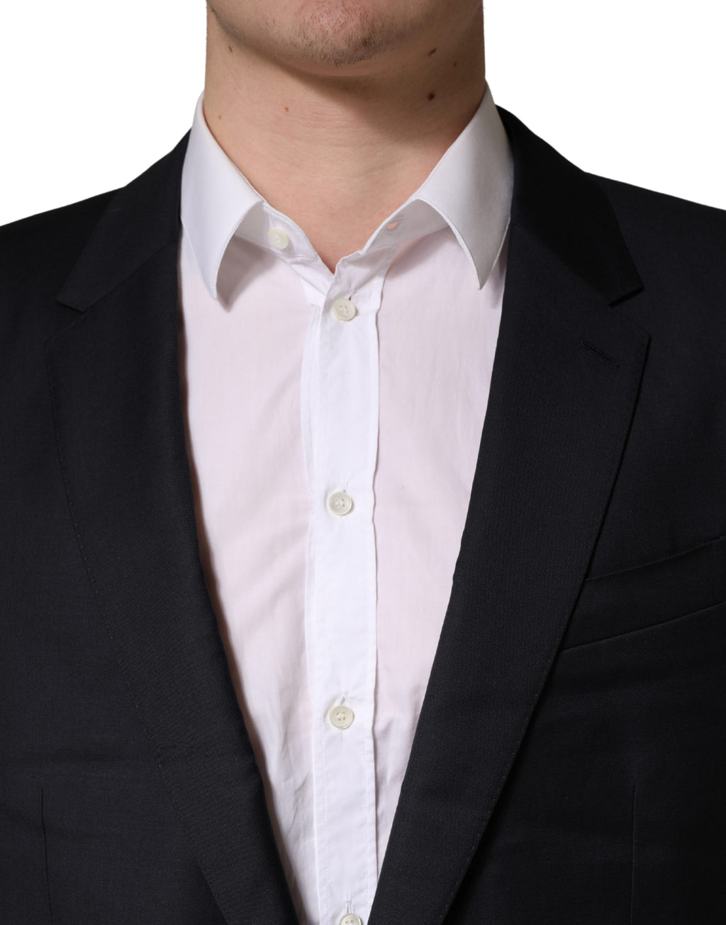 Dolce & Gabbana Schwarzer Woll-Blazer für Herren im Slim Fit