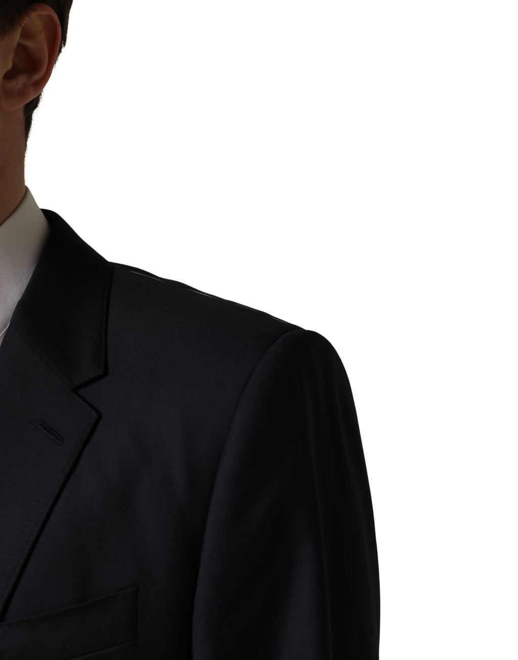 Dolce & Gabbana Schwarzer Woll-Blazer für Herren im Slim Fit
