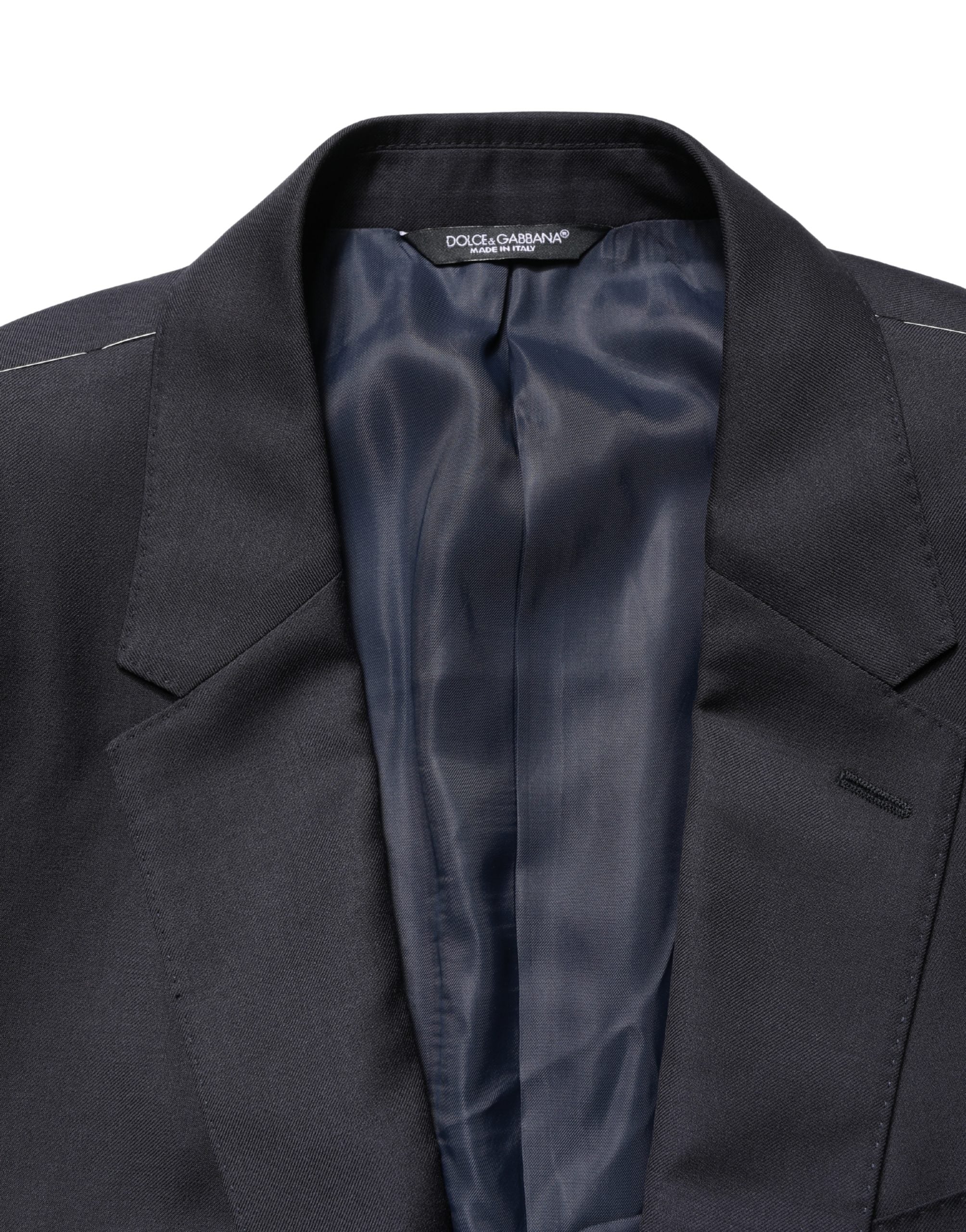 Dolce & Gabbana Schwarzer Woll-Blazer für Herren im Slim Fit