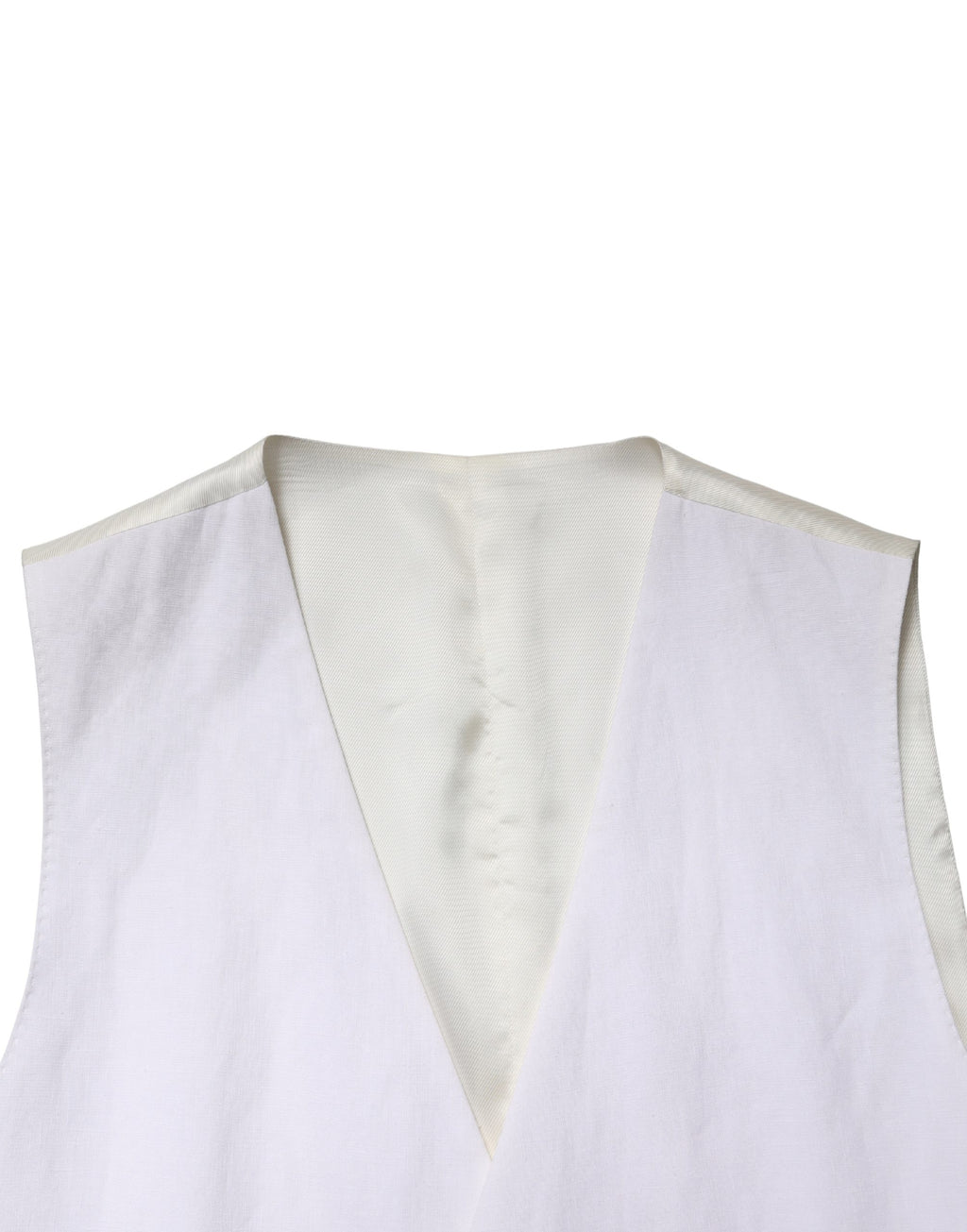 Dolce & Gabbana Weißer SARTORIA Leinen 2-Teiler Herren Anzug