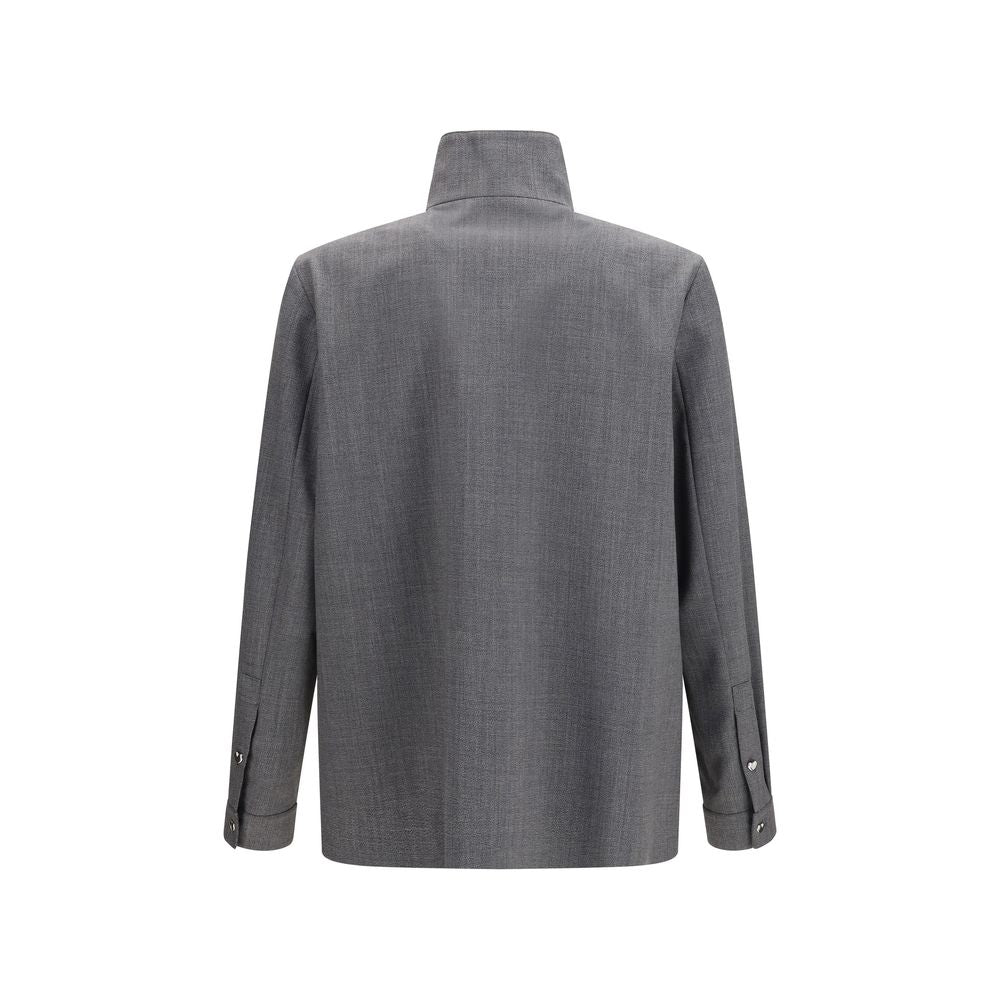 Valentino Grey Wool Coat