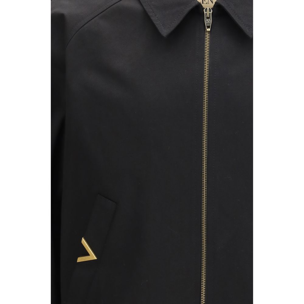Valentino Schwarzer Bomber aus Baumwolle