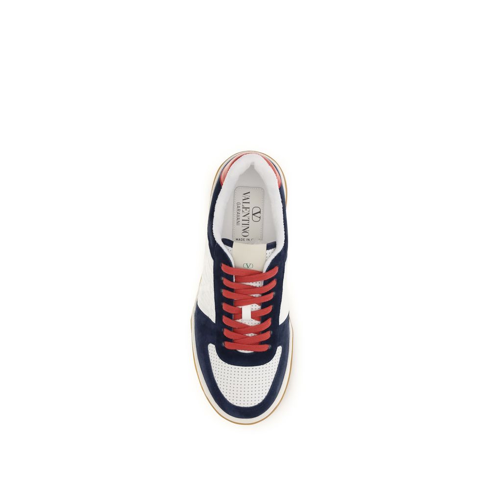 Valentino Garavani Schwarze Bos Taurus Athletic Sneaker aus Kalbsleder