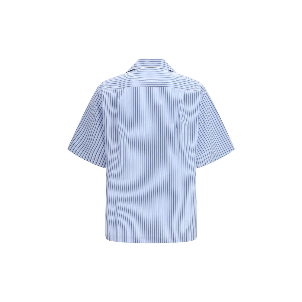 Dolce & Gabbana Blue Cotton Short-Sleeve Shirt