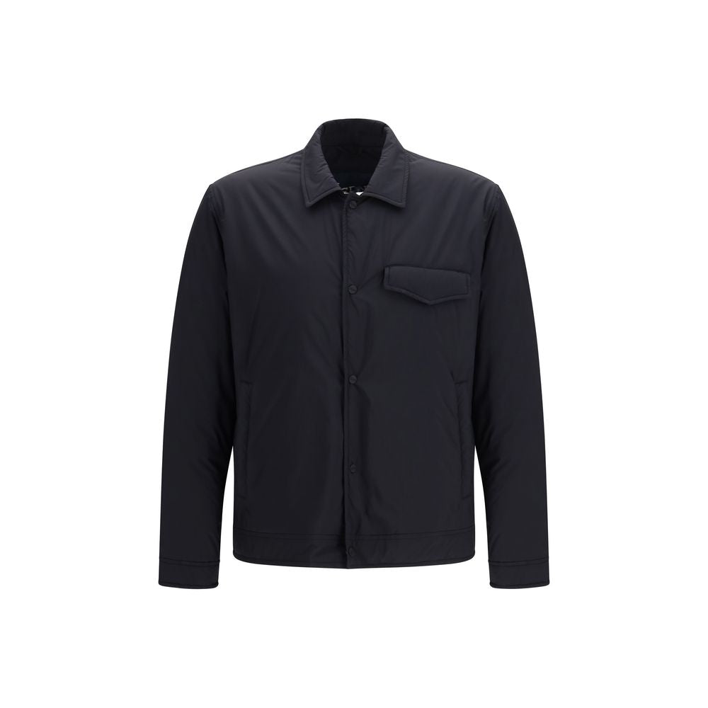 Herno Schwarze Nylon-Shell-Jacke