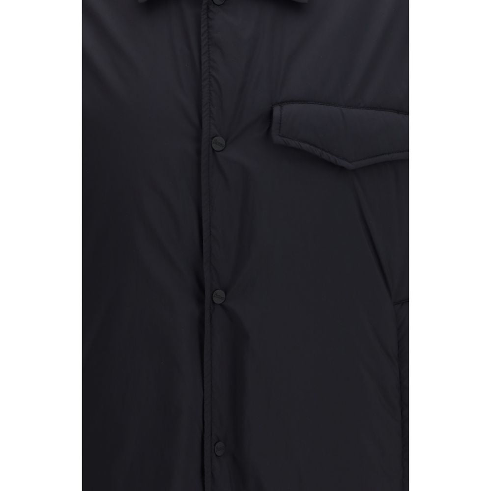Herno Schwarze Nylon-Shell-Jacke