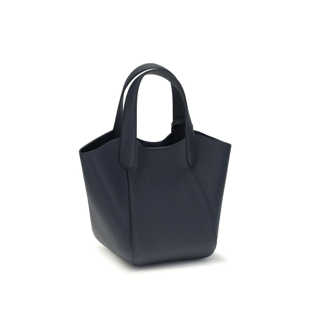 Giorgio Armani Handtasche aus blauem Kalbsleder Bos Taurus