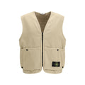 Stone Island Beige Baumwoll-Ärmellose Jacke