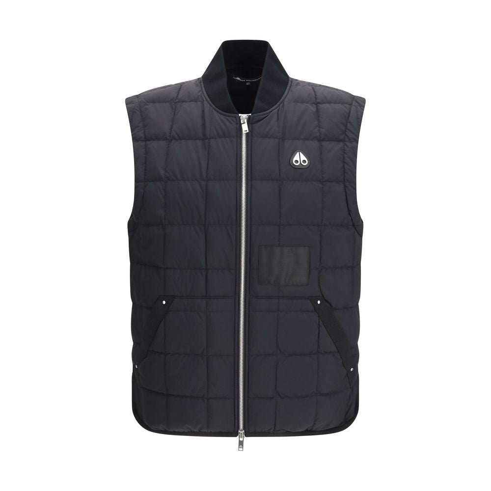 Moose Knuckles Black Sleeveless Nylon Jacket