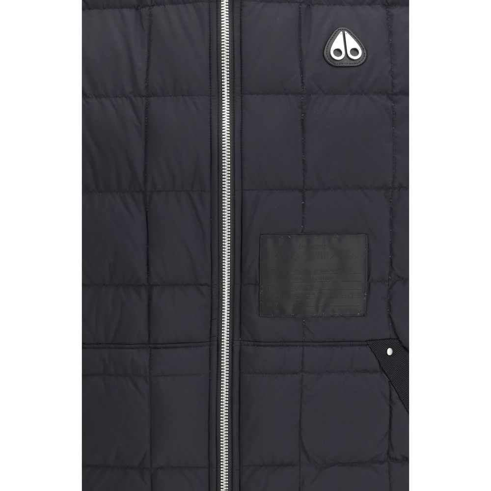 Moose Knuckles Black Sleeveless Nylon Jacket