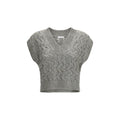 Brunello Cucinelli Zweifarbiger Seiden-Sweatshirt