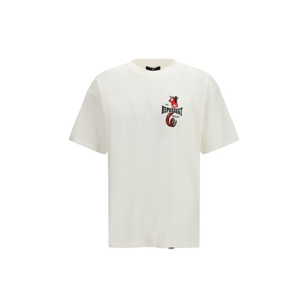 Represent Weißes Baumwoll-T-Shirt