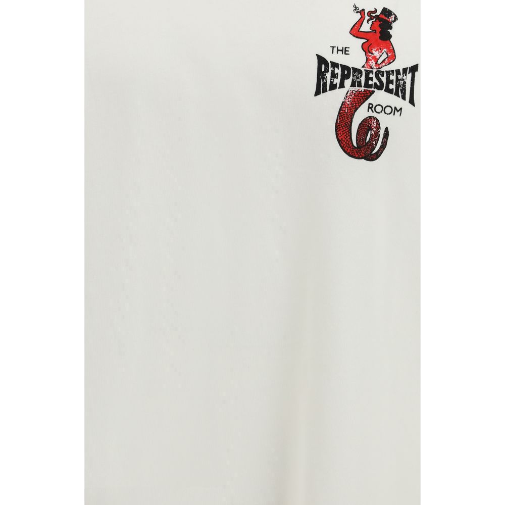 Represent Weißes Baumwoll-T-Shirt