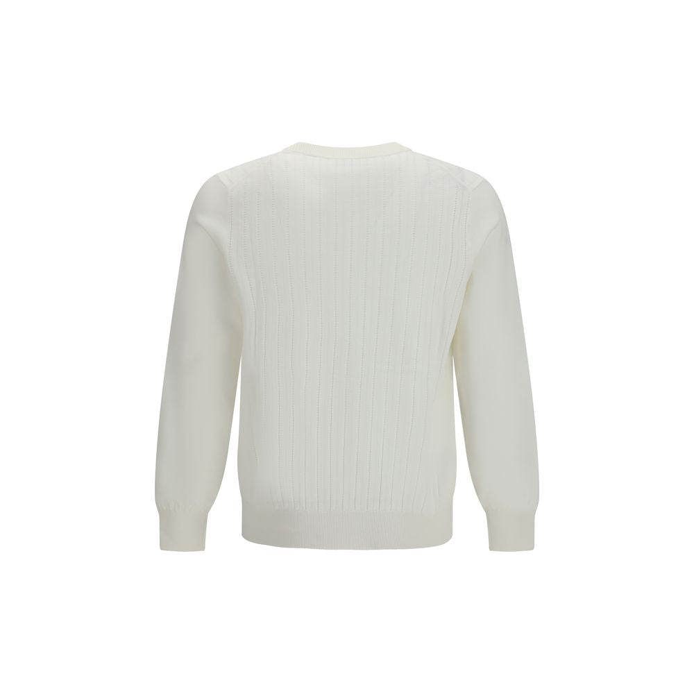 Brunello Cucinelli Weißes Baumwoll-Sweatshirt