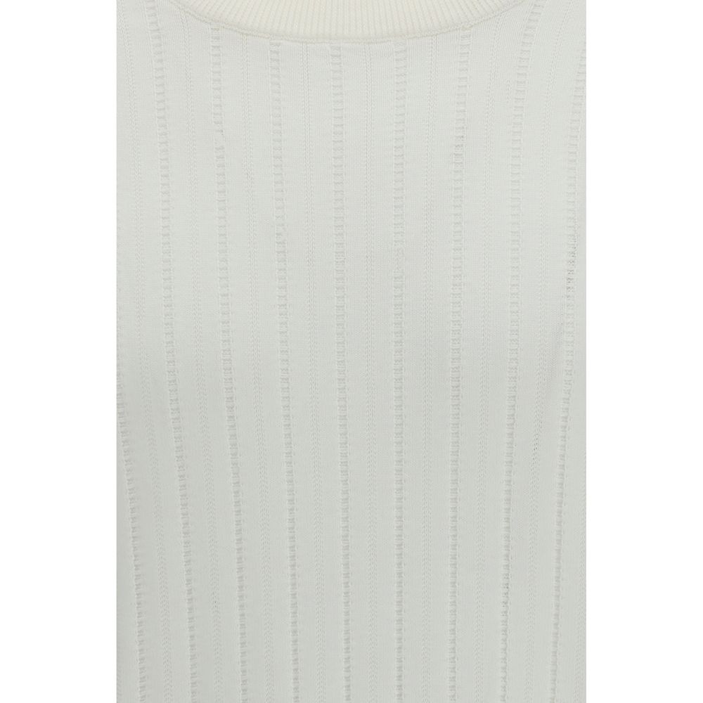 Brunello Cucinelli Weißes Baumwoll-Sweatshirt