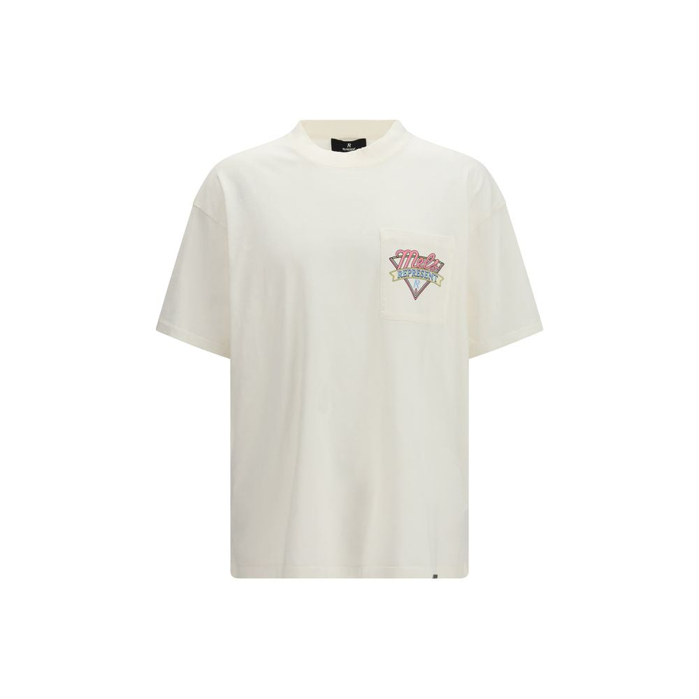 Represent Weißes Baumwoll-T-Shirt