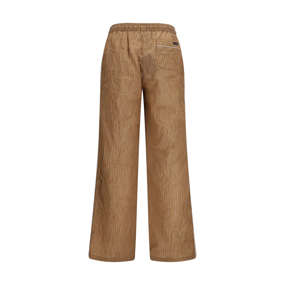 Dolce & Gabbana Braune Leinen-Freizeithose