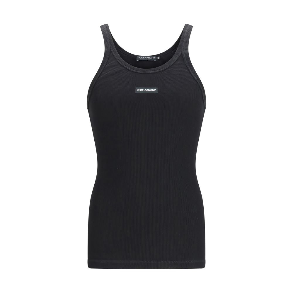 Dolce & Gabbana Schwarzes Baumwoll-Top