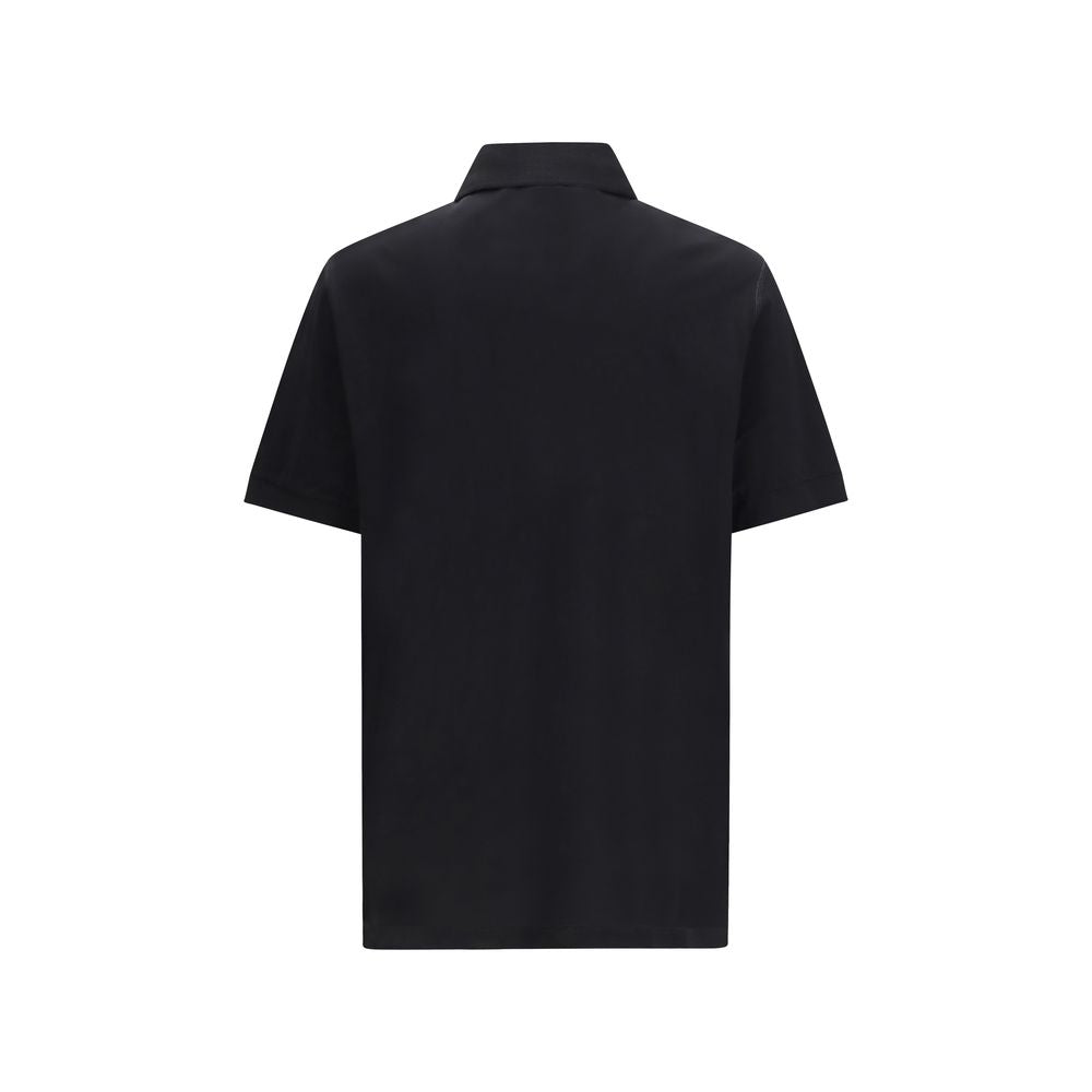 Dolce & Gabbana Schwarzes Baumwoll-Poloshirt