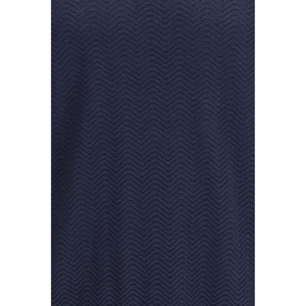 Giorgio Armani Blaues Seiden-Sweatshirt
