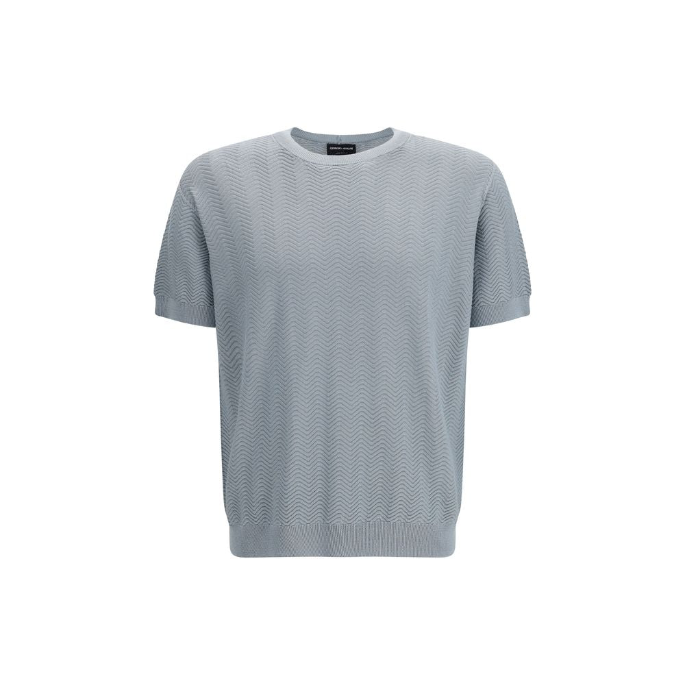 Giorgio Armani Graues Seiden-Sweatshirt