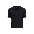 Dolce & Gabbana Schwarzes Polo-Shirt aus Baumwolle