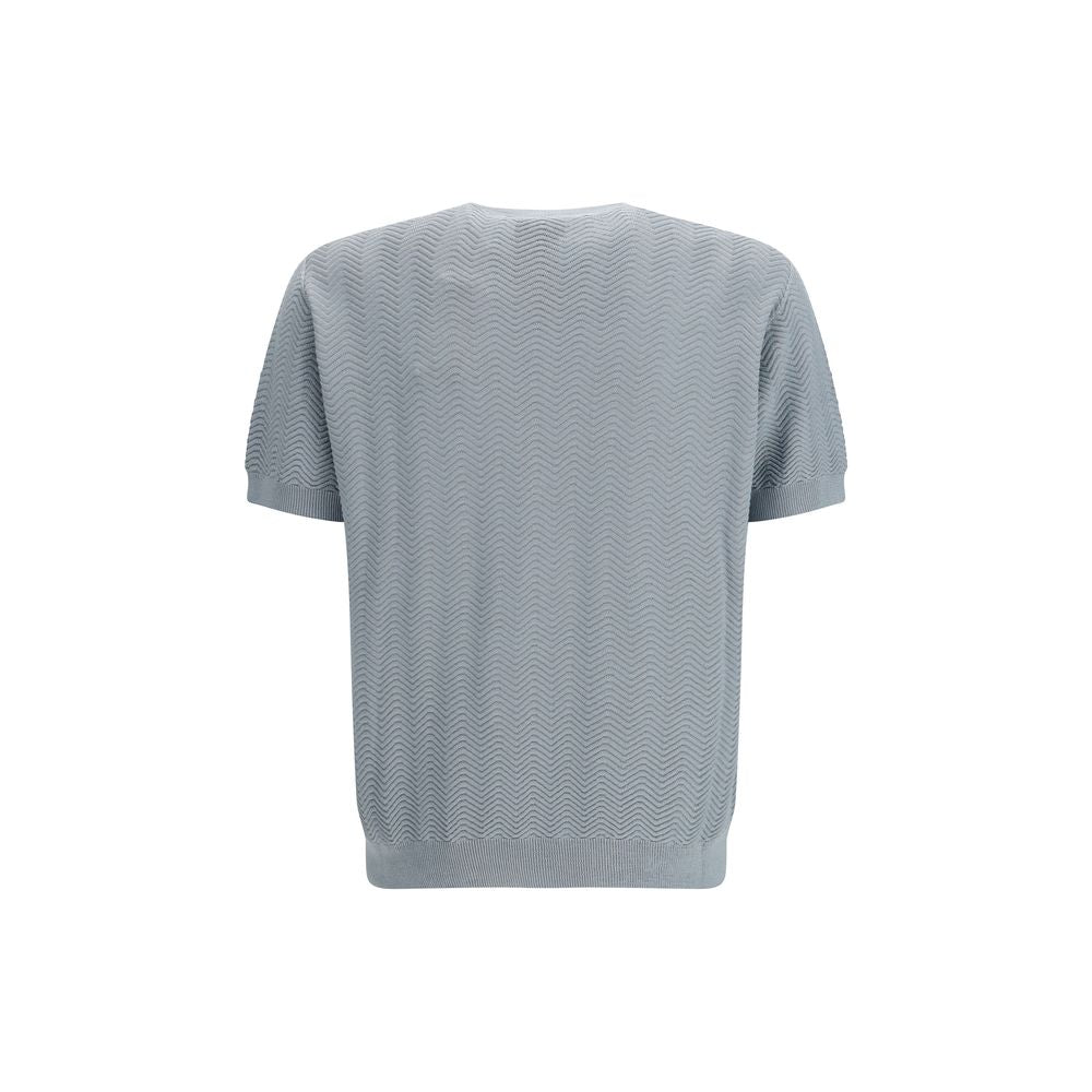 Giorgio Armani Graues Seiden-Sweatshirt