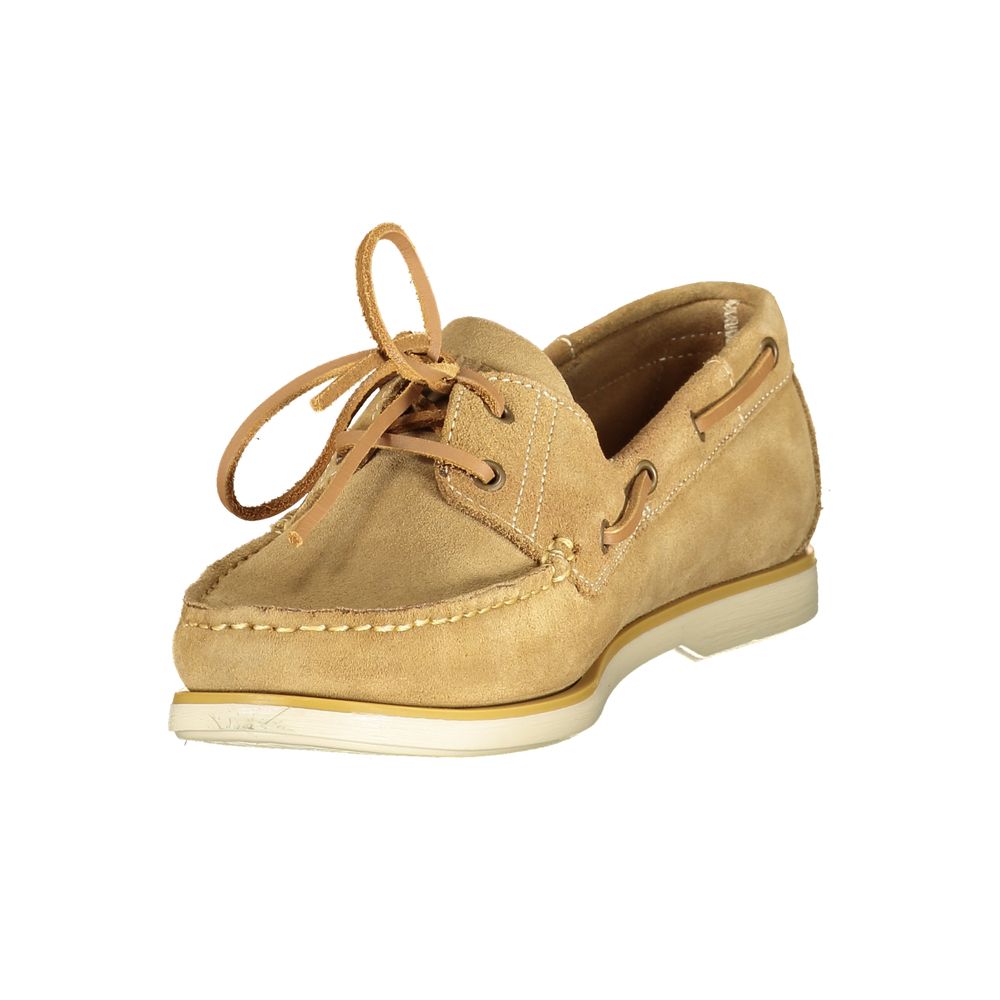 Lumberjack Men's Classic Shoe in Beige Leather