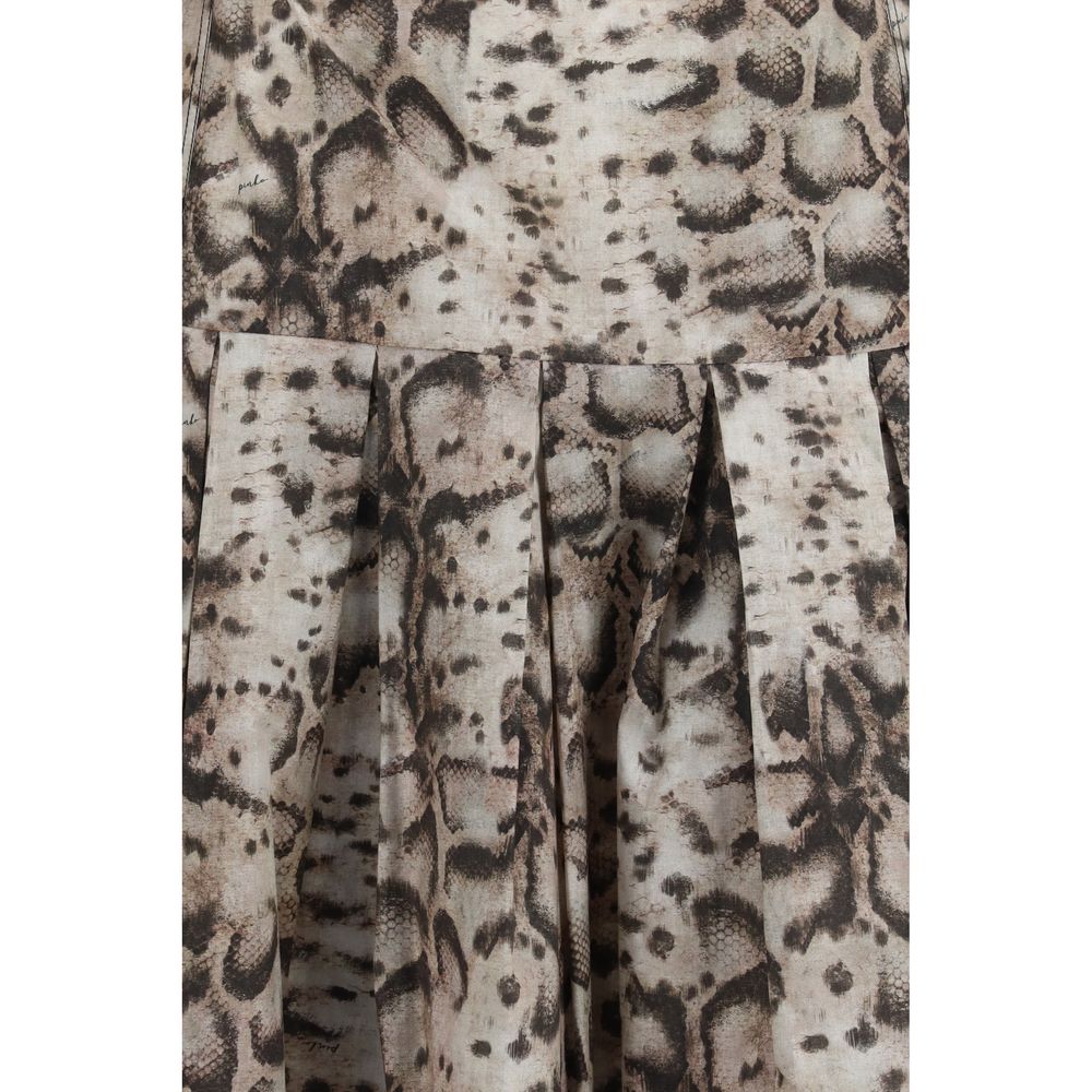 PINKO Mehrfarbiges Baumwoll-Freizeitkleid
