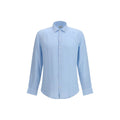 Brooksfield Blaues Leinenhemd