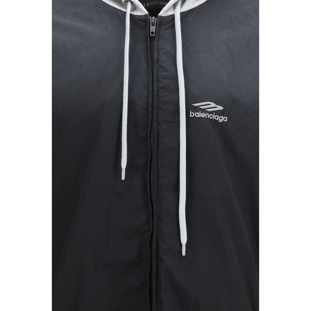 Balenciaga Schwarze Shell-Jacke aus Polyester
