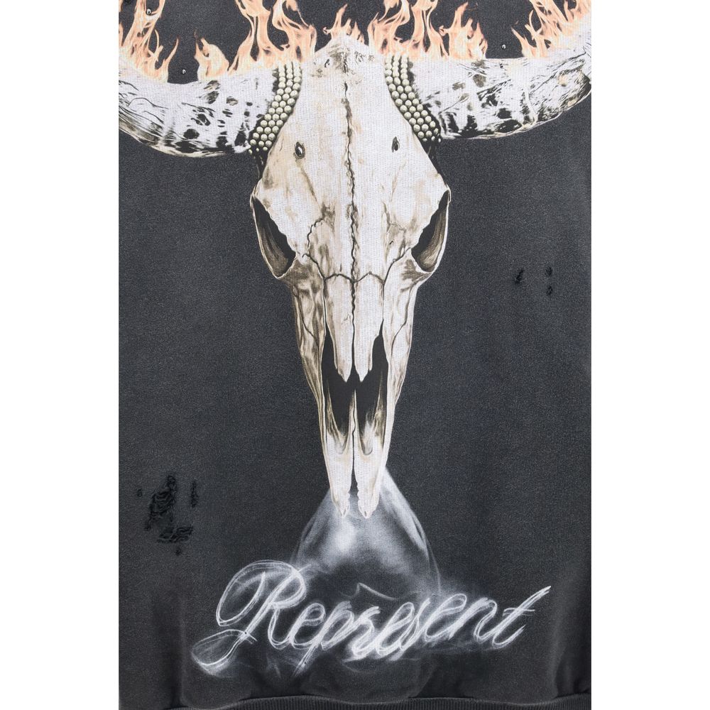 Represent Graues Baumwoll-Sweatshirt