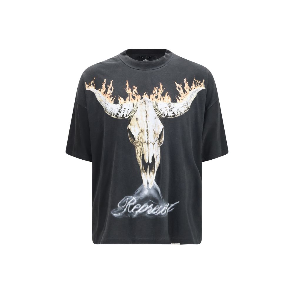 Represent Schwarzes Baumwoll-T-Shirt