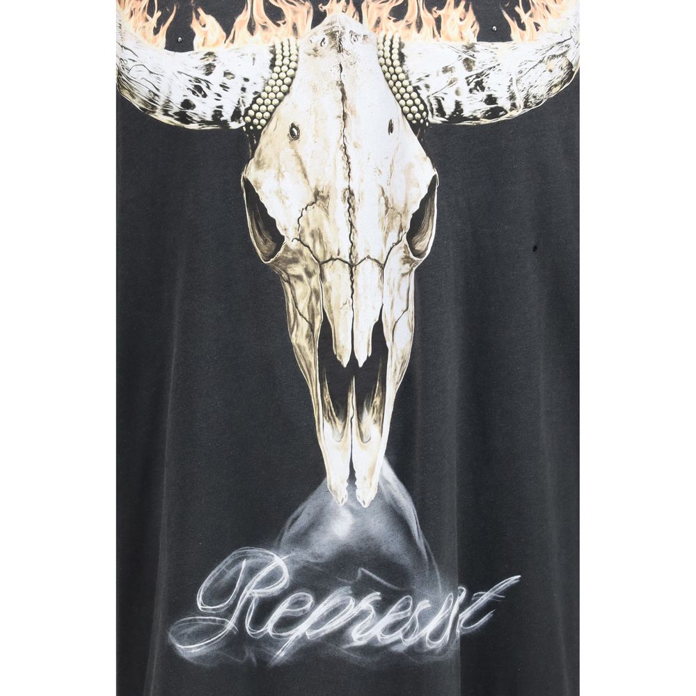 Represent Schwarzes Baumwoll-T-Shirt